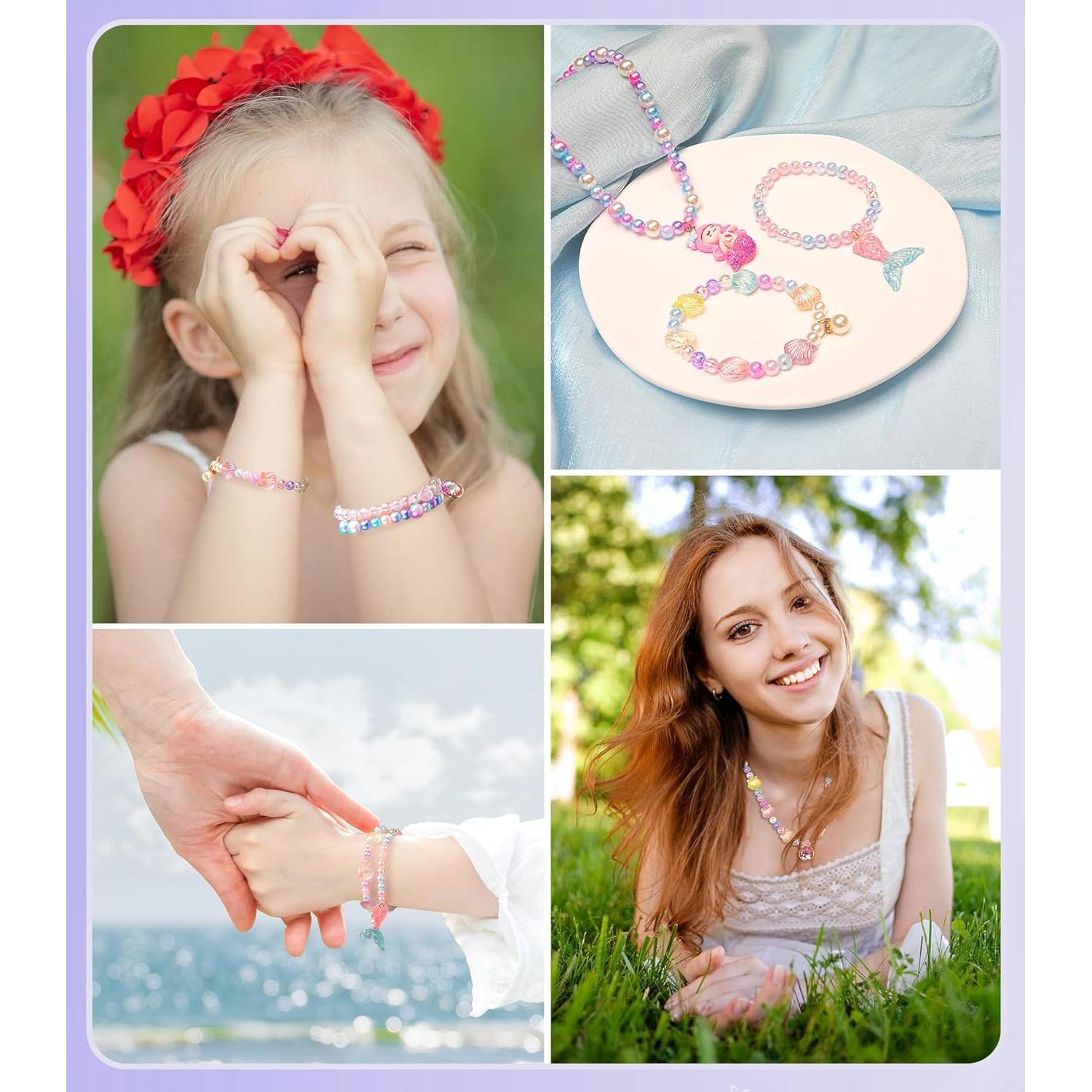 Kit de Fabricación de Pulseras de Sirena DUDUCOFU 900 Piezas