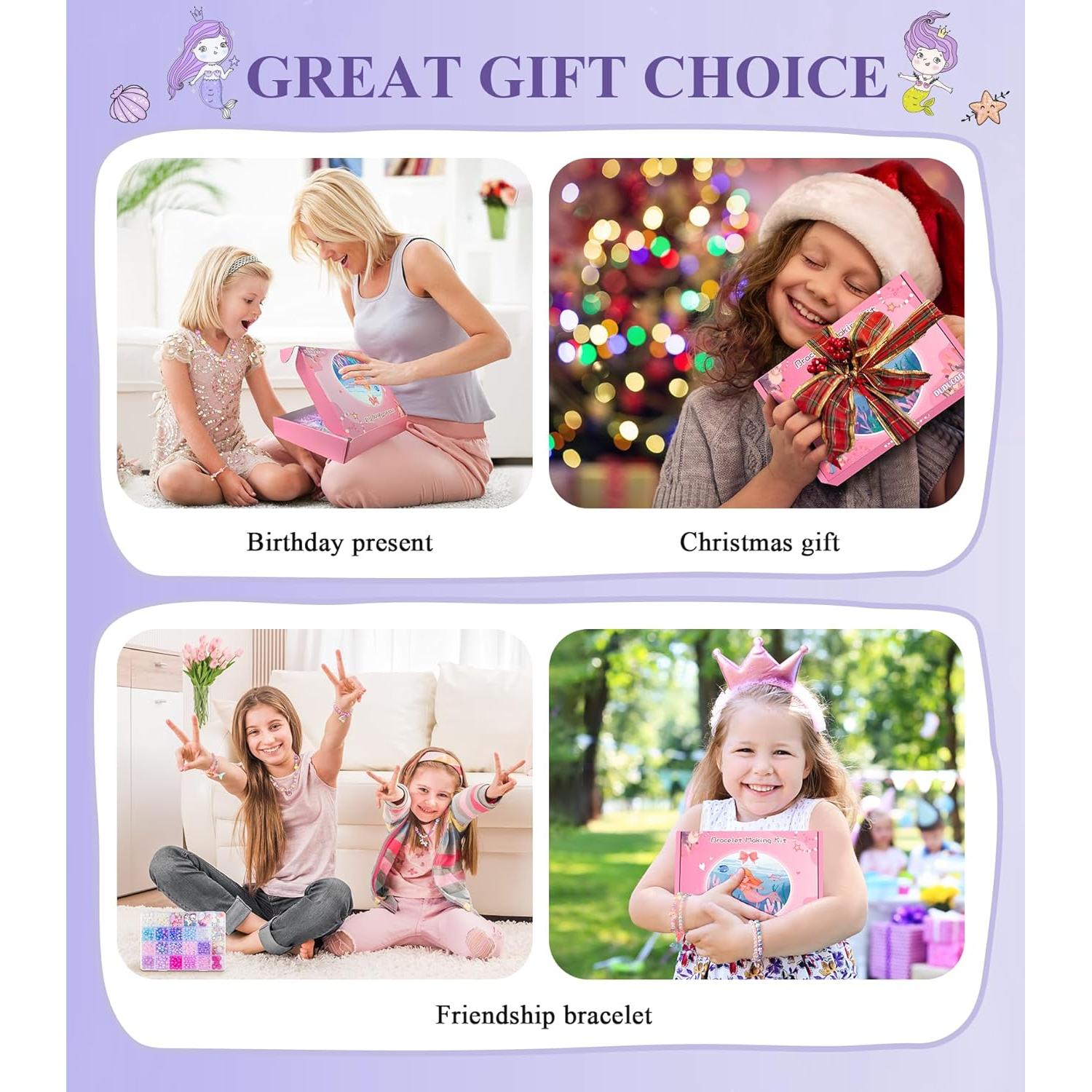 Kit de Fabricación de Pulseras de Sirena DUDUCOFU 900 Piezas