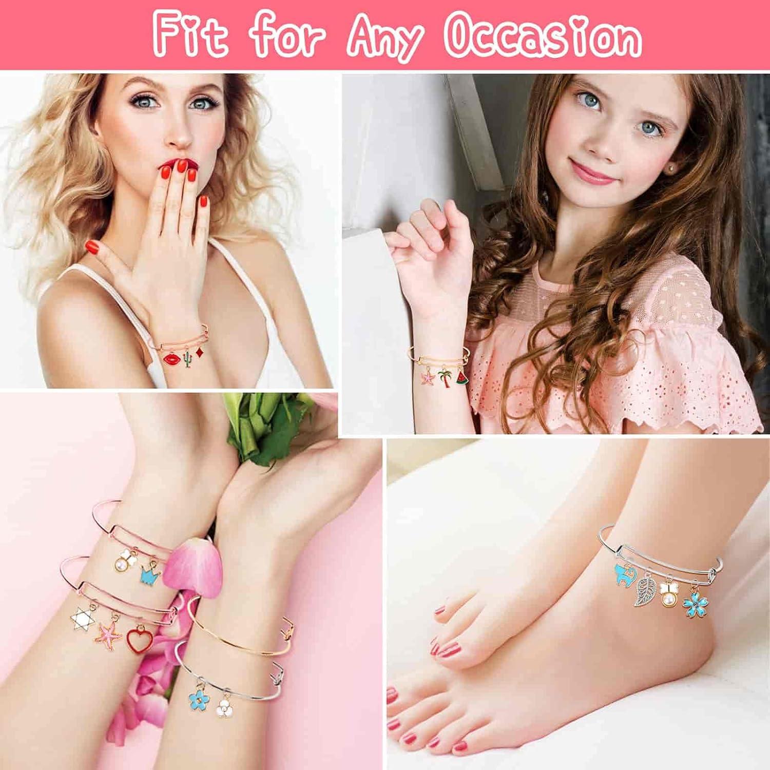 Kit de fabricación de pulseras de bangle 300 piezas Thrilez