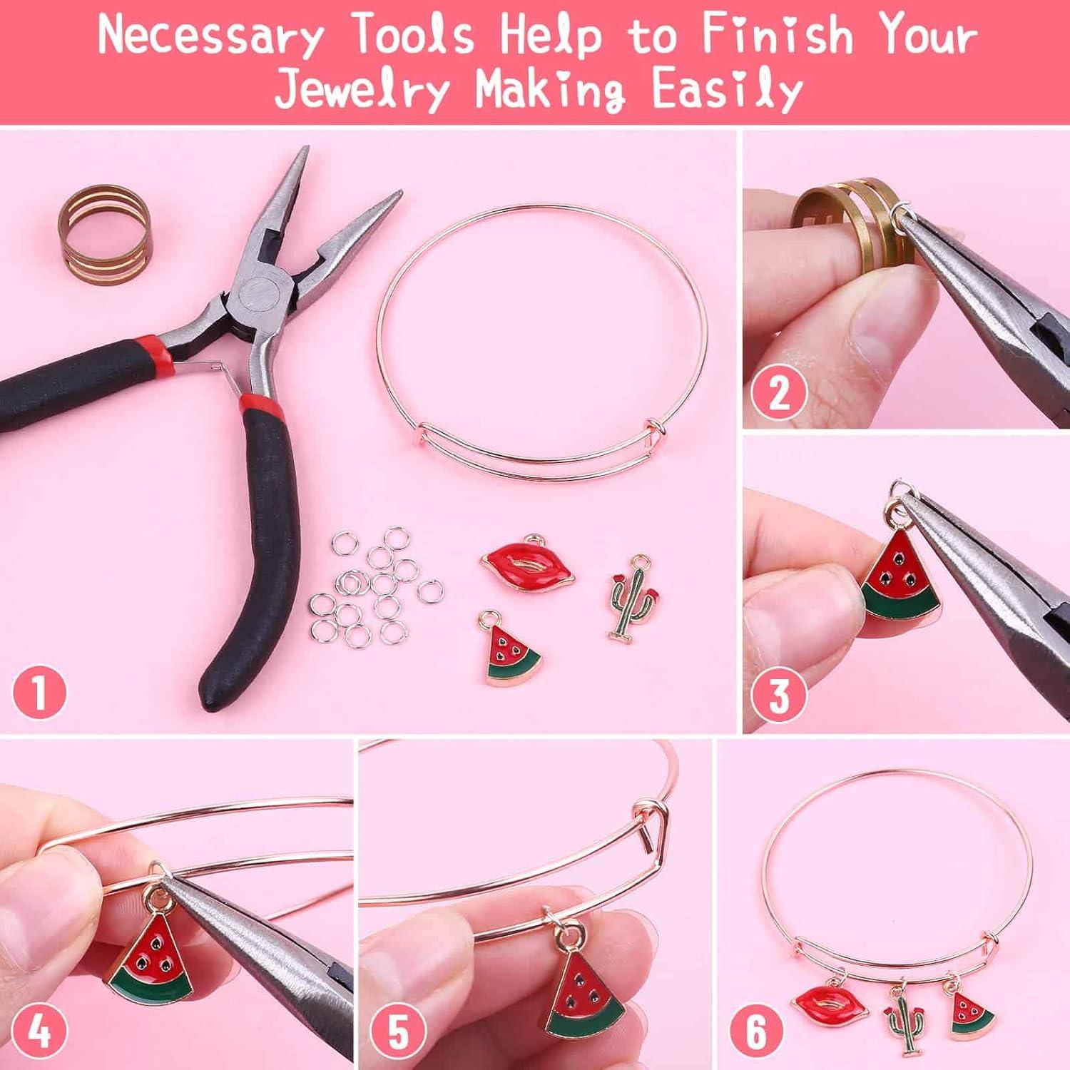 Kit de fabricación de pulseras de bangle 300 piezas Thrilez