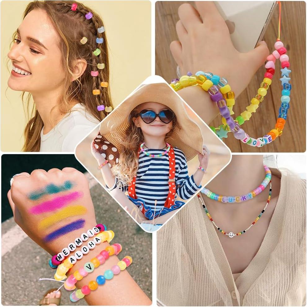 Kit de Fabricación de Pulseras DULEFUN con Cuentas Brillantes