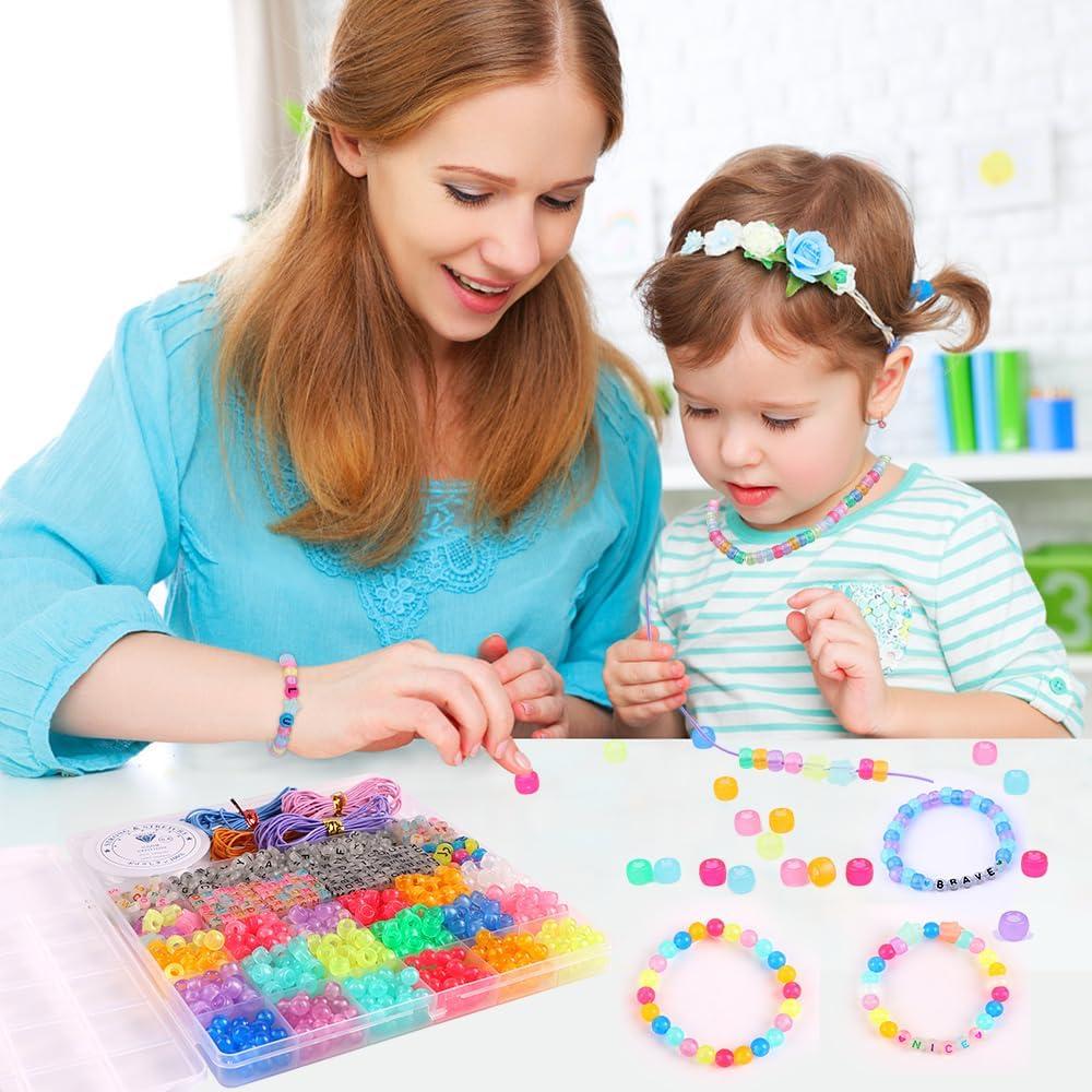 Kit de Fabricación de Pulseras DULEFUN con Cuentas Brillantes