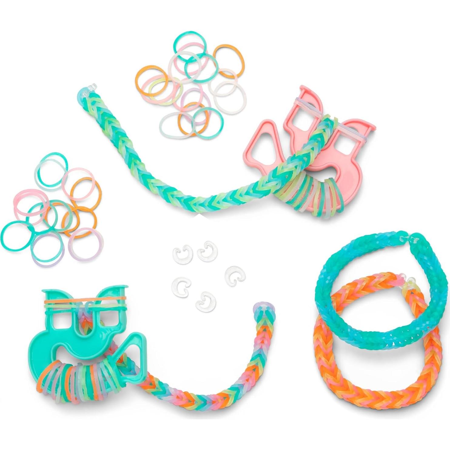 Caja del Tesoro Rainbow Loom Brilla en la Oscuridad - 7000 Bandas