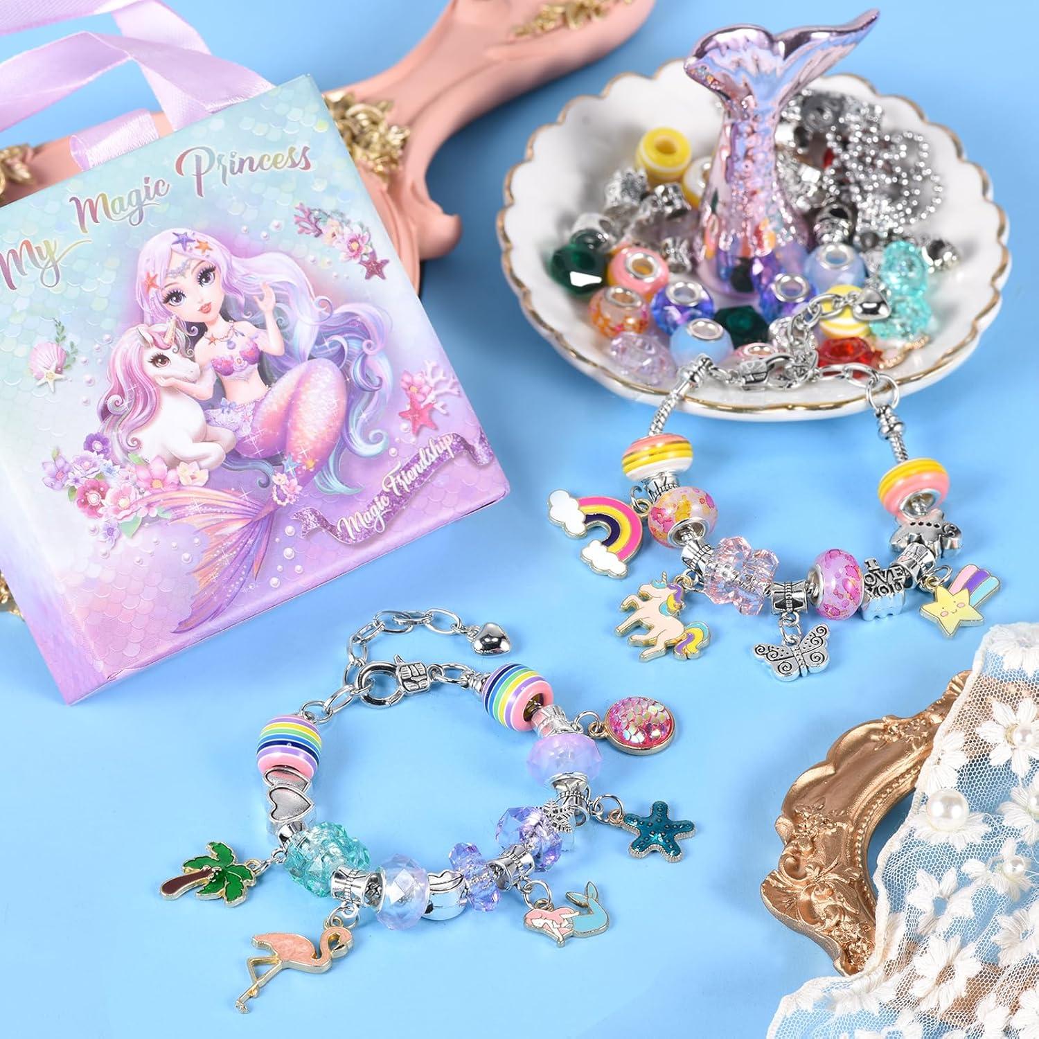 Kit de Fabricación de Pulseras BDBKYWY - Unicornio y Sirena