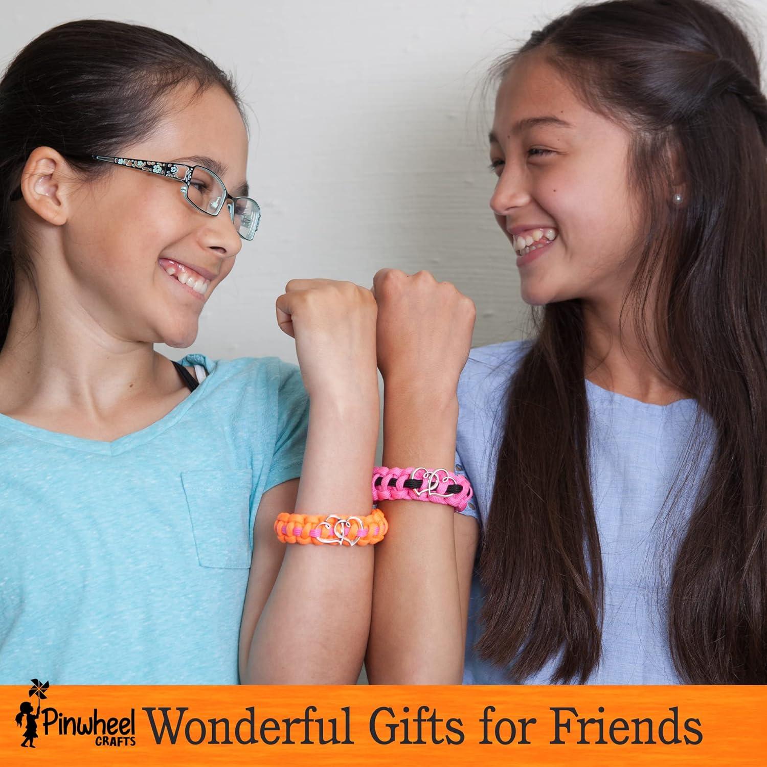 Kit de Pulsera de Paracord Pinwheel Crafts - 8 Pulseras Coloridas