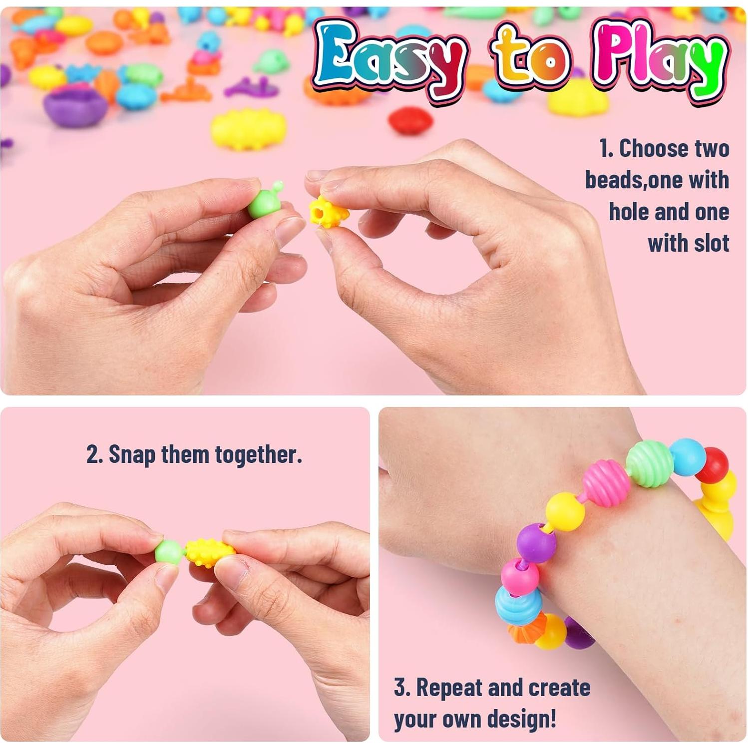 Kit de Fabricación de Joyería FUNZBO 520 Piezas para Niños