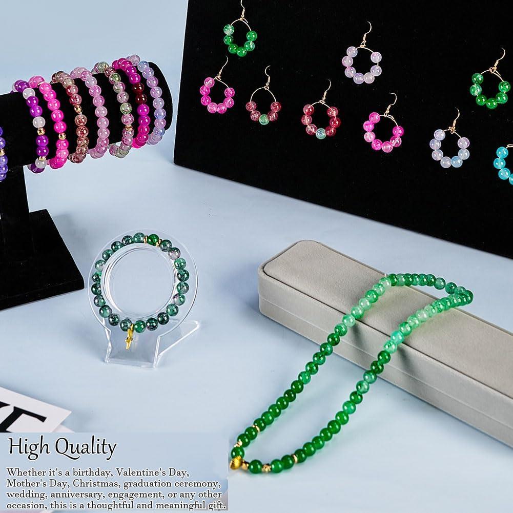 Kit de Perlas de Vidrio XJRLUK 1300pcs 8mm 48 Colores para Joyas