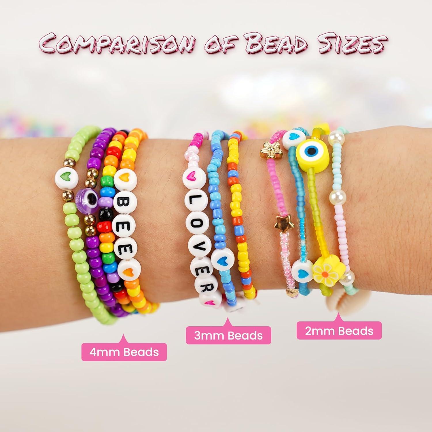 Kit de Cuentas de Vidrio 4mm 15500pcs para Joyería DIY