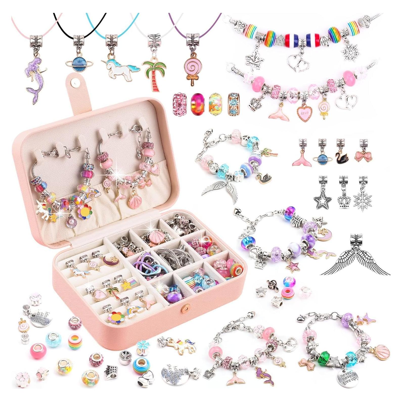 Kit de Fabricación de Pulseras UFU - 120 Piezas DIY para Niñas