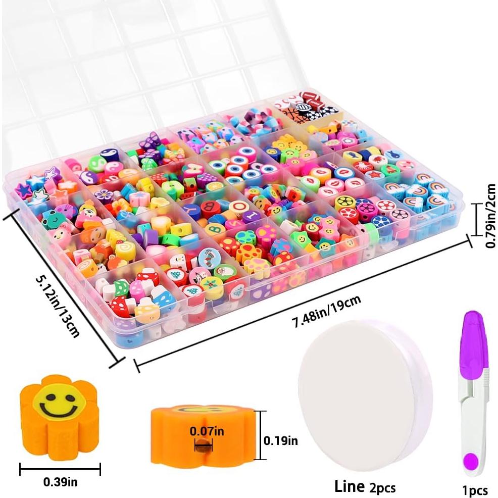 Kit de Perlas de Arcilla Polimérica JOICEE 480 Piezas DIY