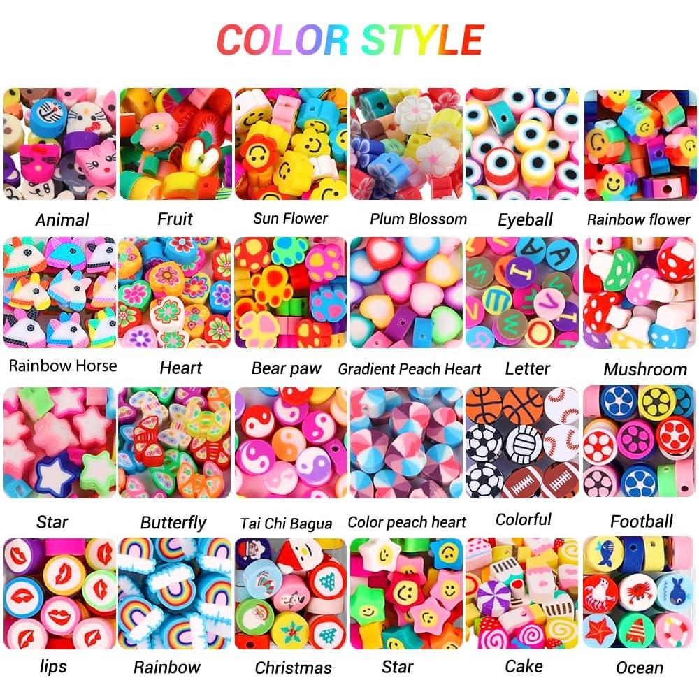 Kit de Perlas de Arcilla Polimérica JOICEE 480 Piezas DIY