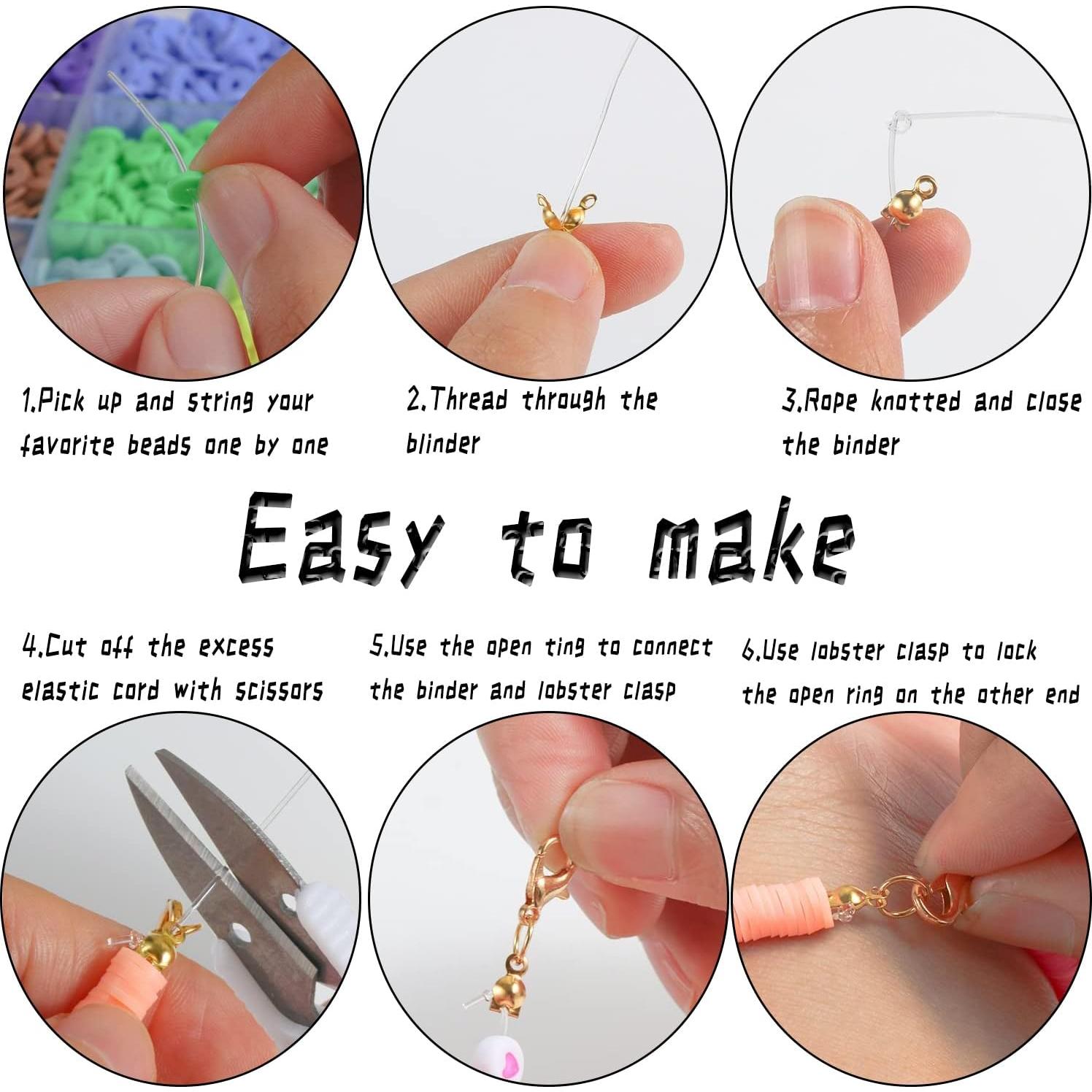 Kit de Fabricación de Pulseras Wakestar para Niñas 5-12 Años