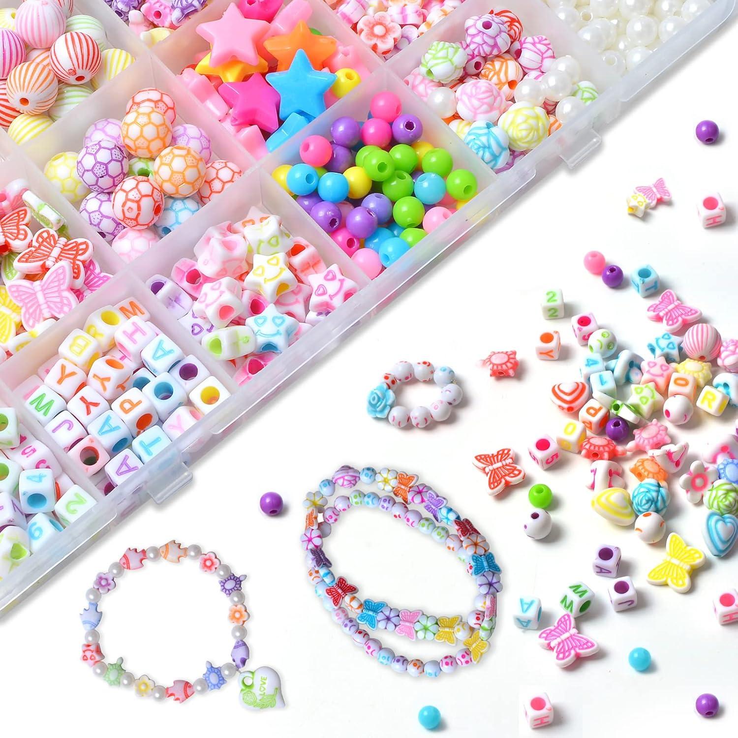 Kit de Joyería DIY Jwxstore para Niñas 450 Perlas Multicolor