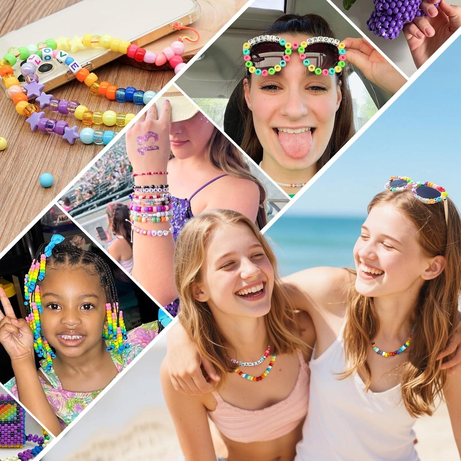 Kit de Fabricación de Pulseras Gionlion 3550 Piezas 96 Colores