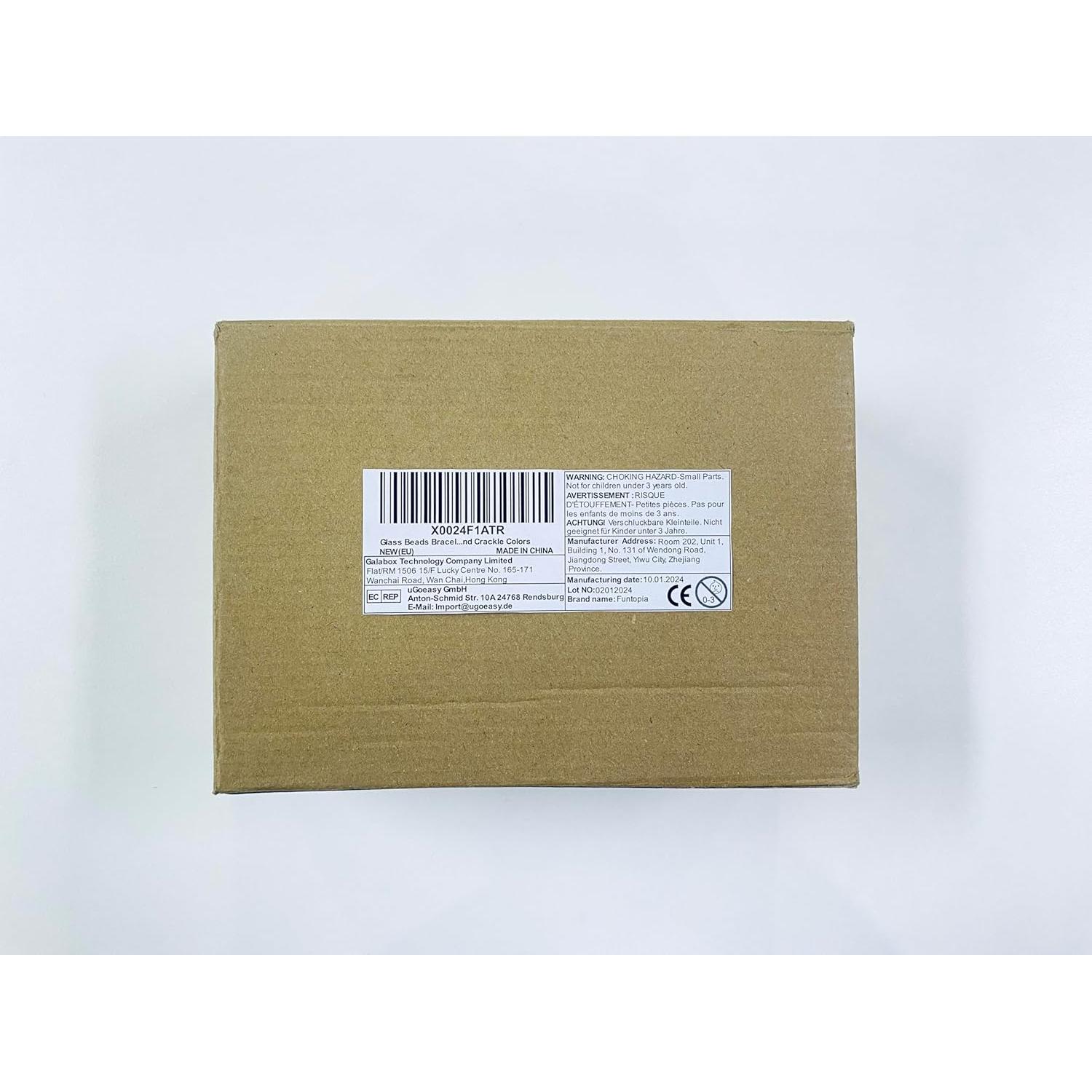 Kit de Pulseras de Perlas de Vidrio 8mm Funtopia 1540pcs DIY