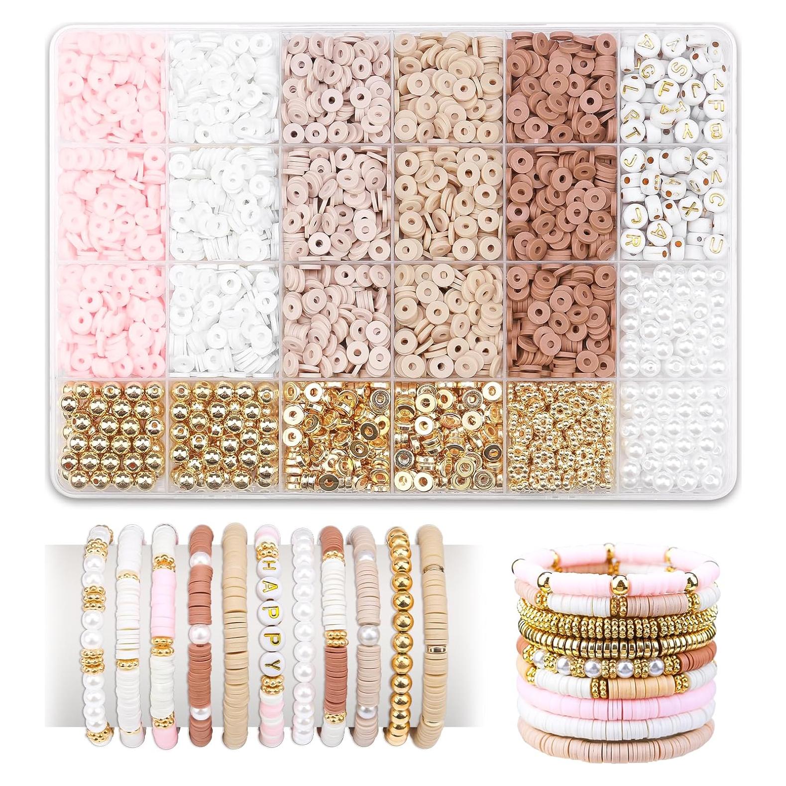 Kit de Pulsera de Arcilla LUDUKOO 2370 Piezas DIY Multicolor