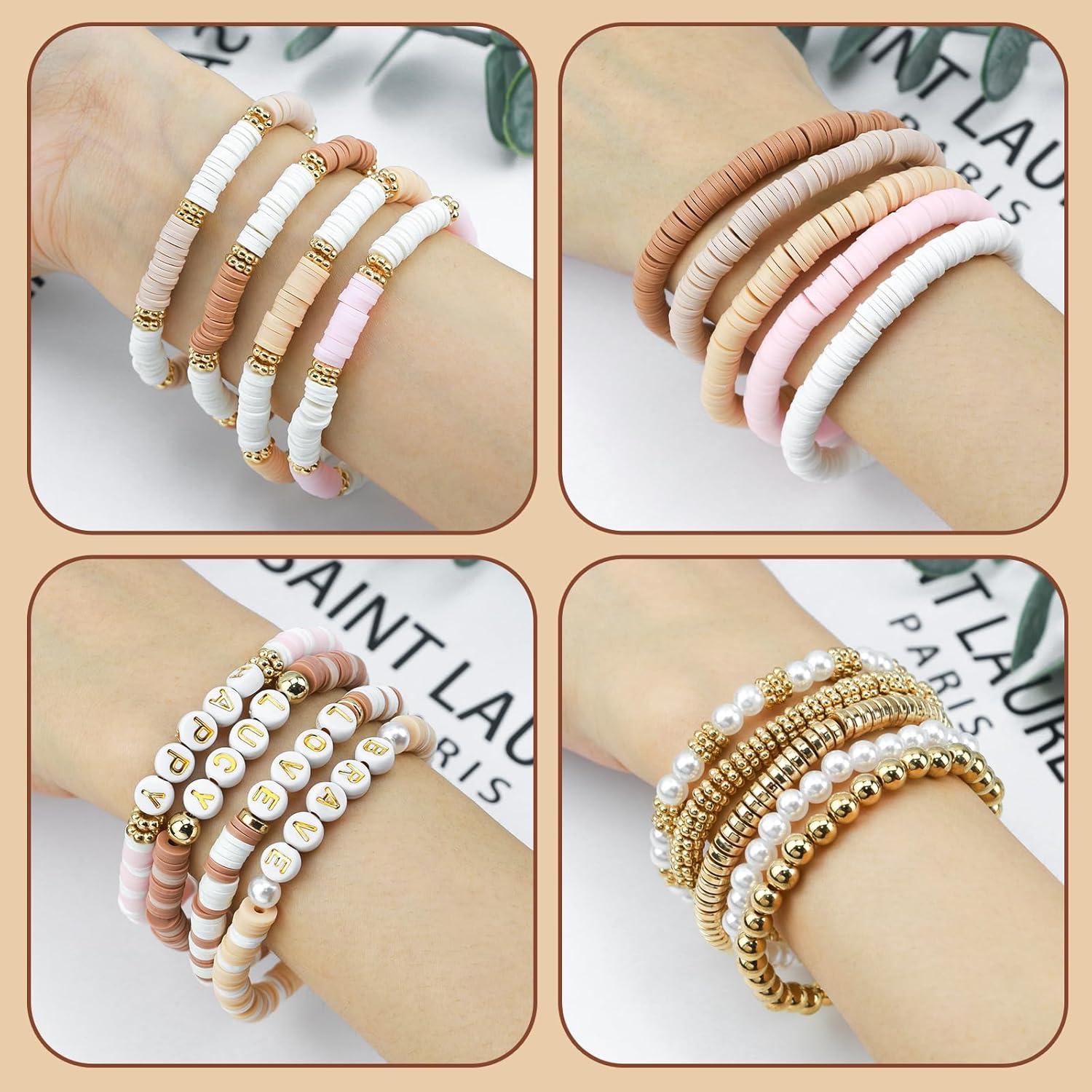 Kit de Pulsera de Arcilla LUDUKOO 2370 Piezas DIY Multicolor