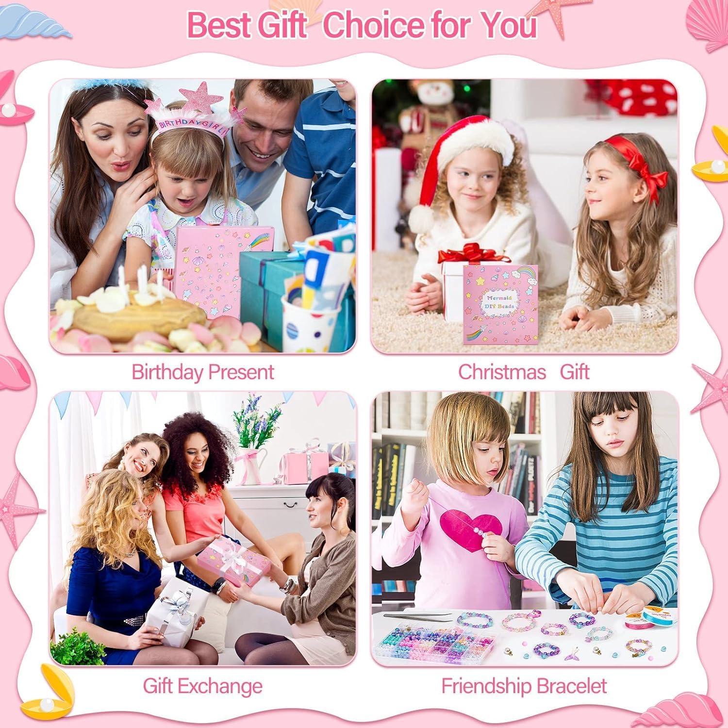 Kit de Fabricación de Pulseras Qinzave 802 Piezas DIY Sirena