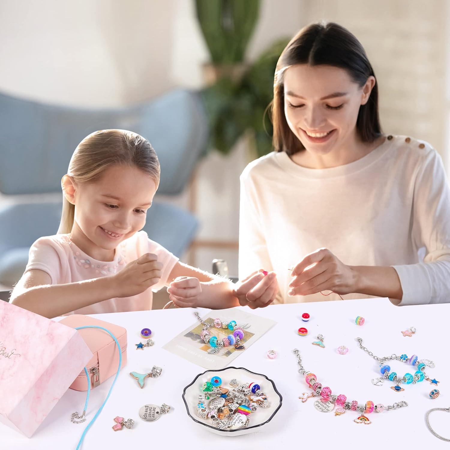 Kit de Fabricación de Pulseras ELLENER con 68 Piezas para Niñas