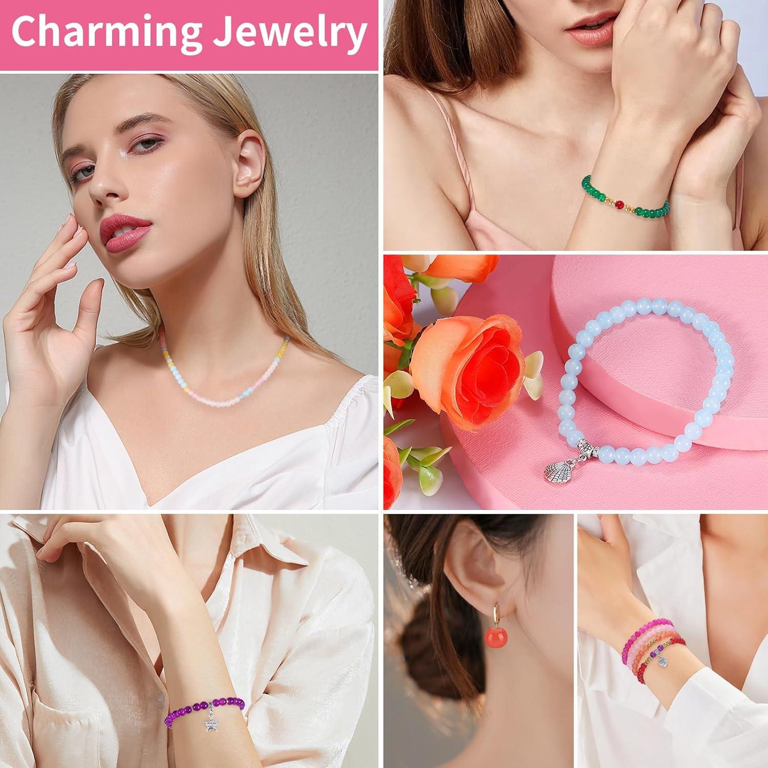 Kit de cuentas de vidrio BeadRiver 6mm 3385 piezas 60 colores