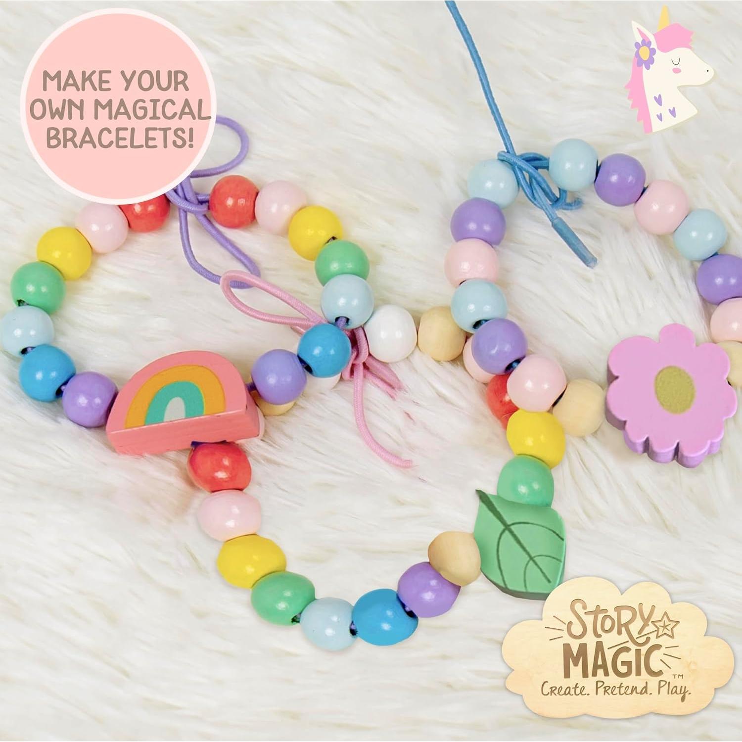 Juego de Cuentas de Flores de Madera Story Magic - 339 Piezas