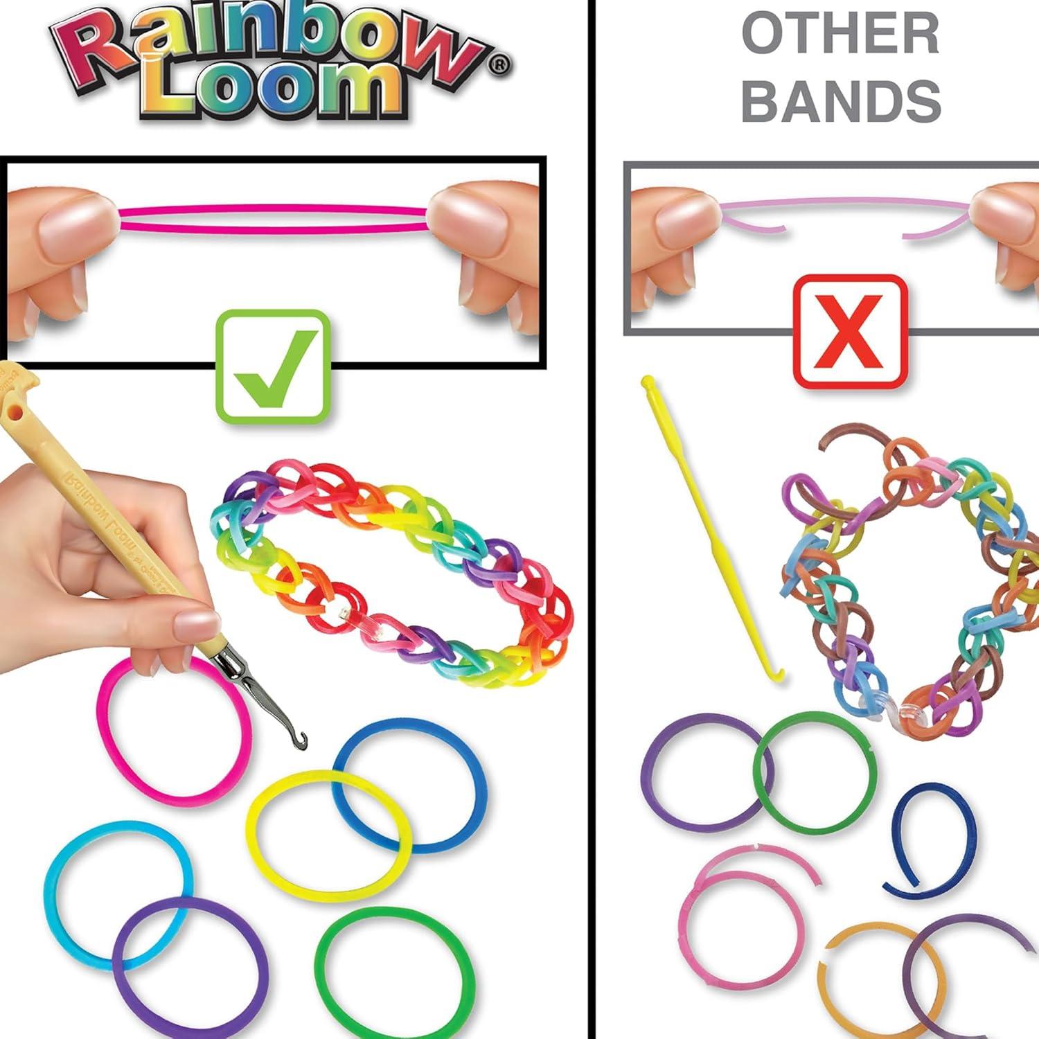 Kit de Pulsera Rainbow Loom Combo Loomi-Pal 2300 Bandas