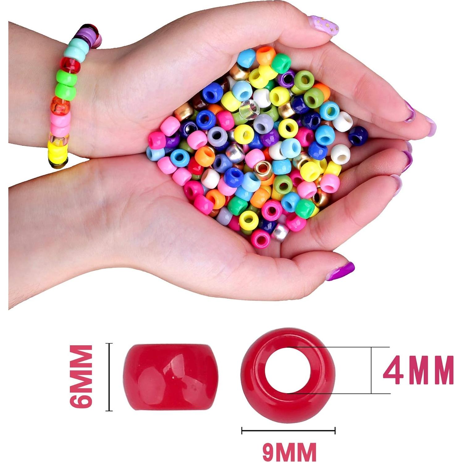 Kit de Cuentas para Pulseras Greentime 2000 Piezas 9mm 24 Colores