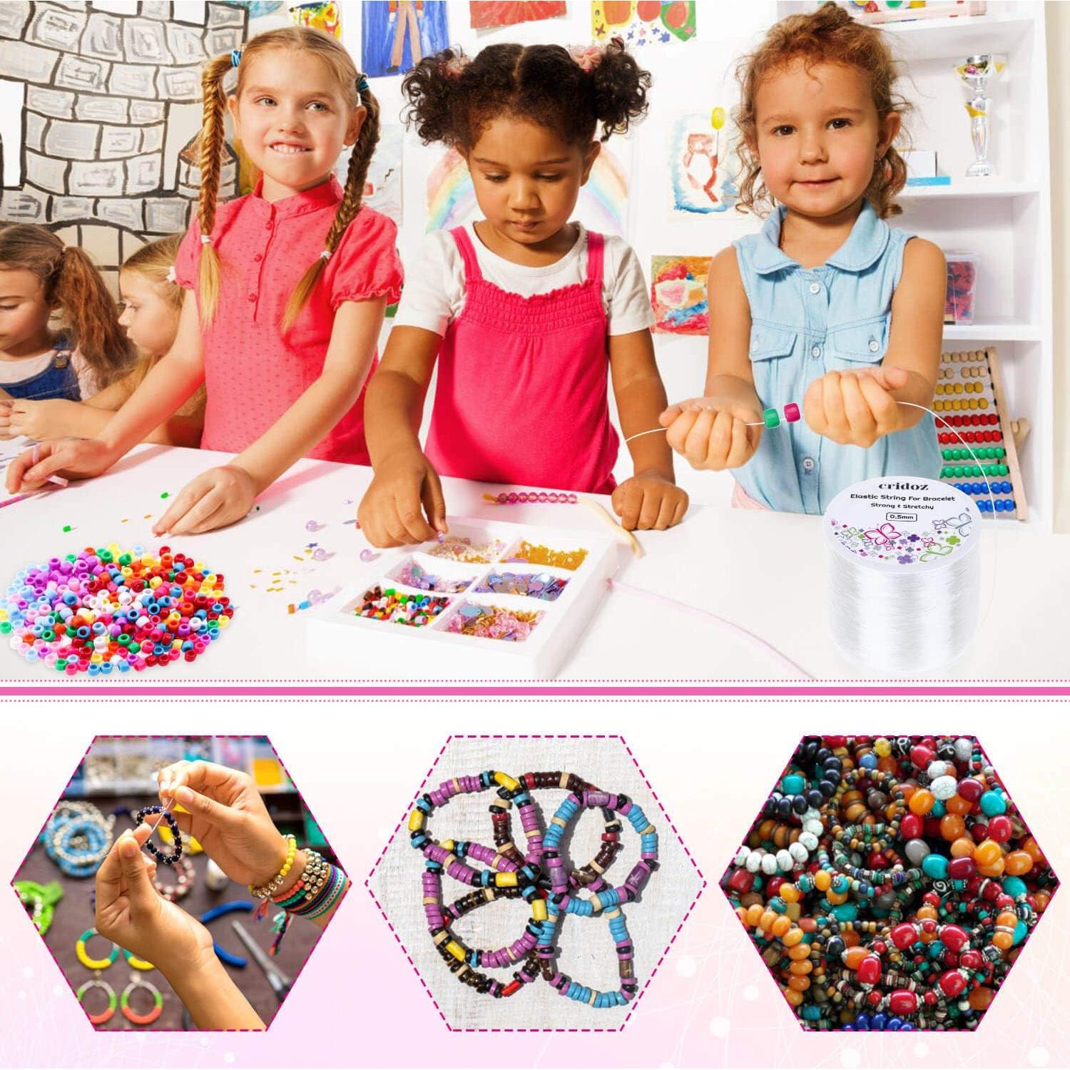 Cuerda Elástica Transparente 0.5mm Cridoz 120.7m + 2 Agujas