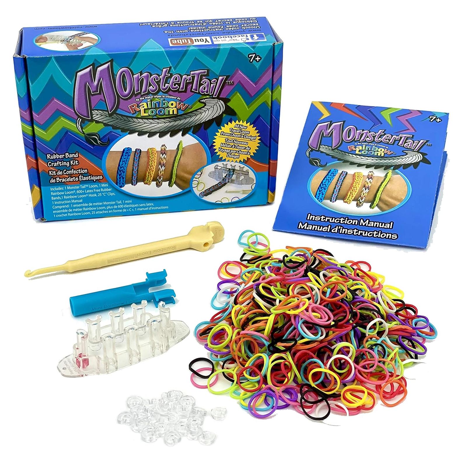 Kit de Pulseras Monster Tail Rainbow Loom - 629 Piezas
