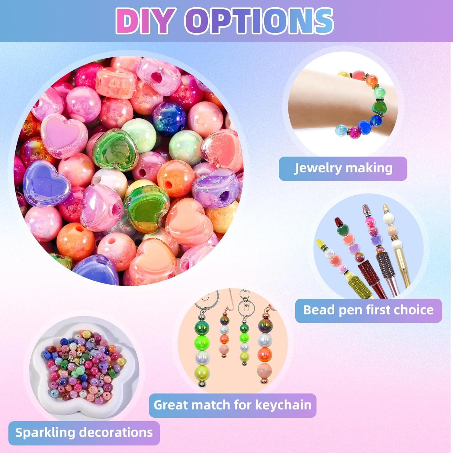 Juego de 320 cuentas acrílicas DASTTUIS para manualidades