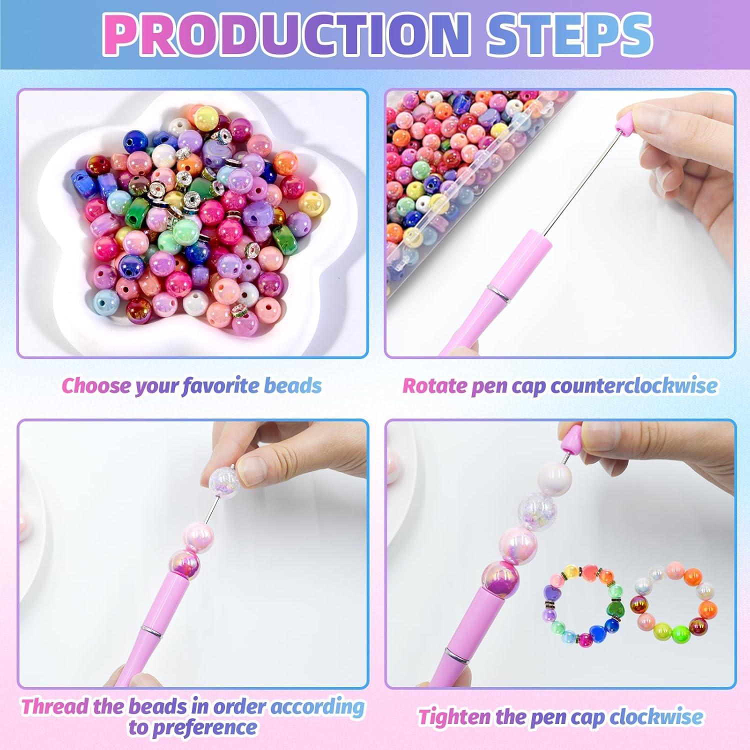 Juego de 320 cuentas acrílicas DASTTUIS para manualidades