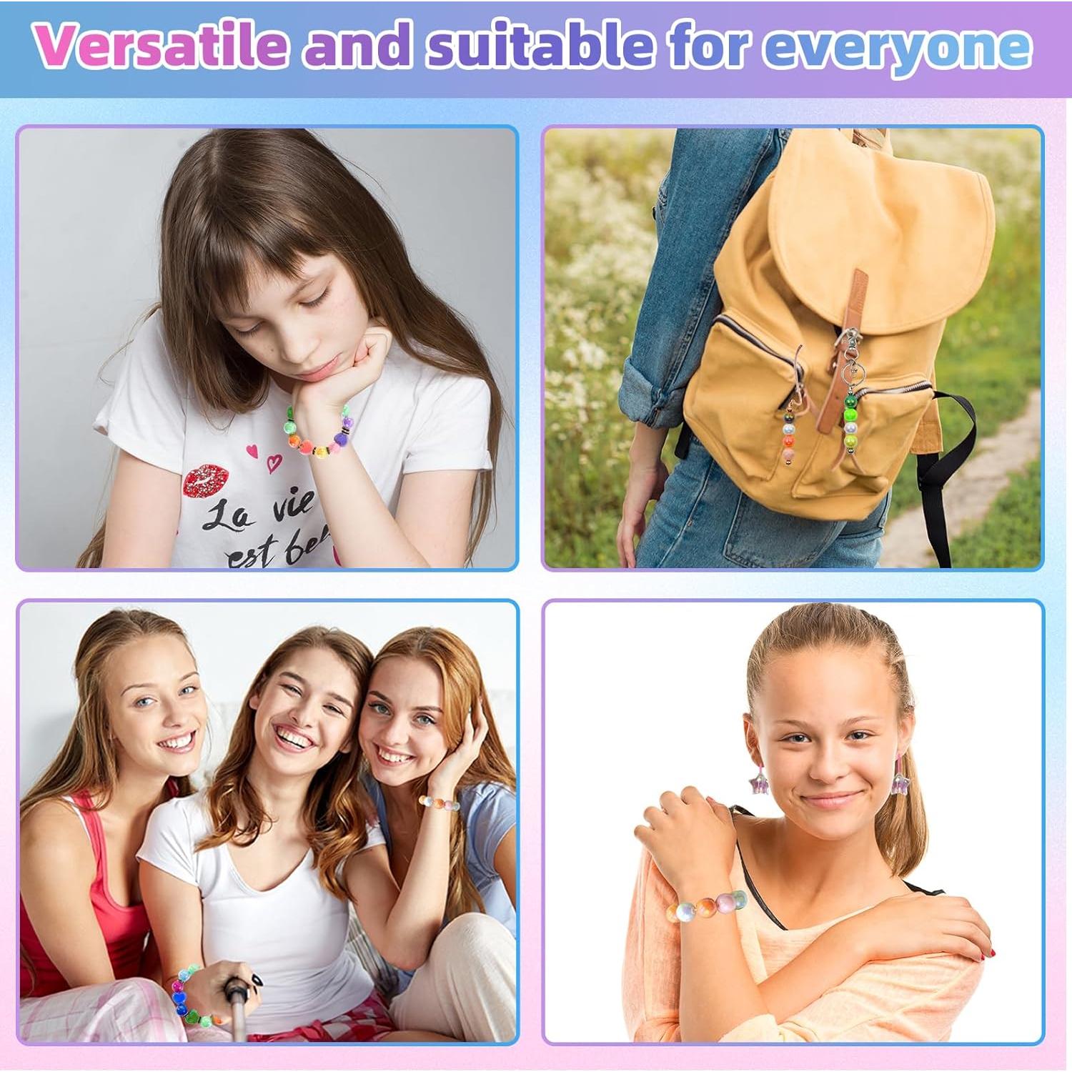 Juego de 320 cuentas acrílicas DASTTUIS para manualidades