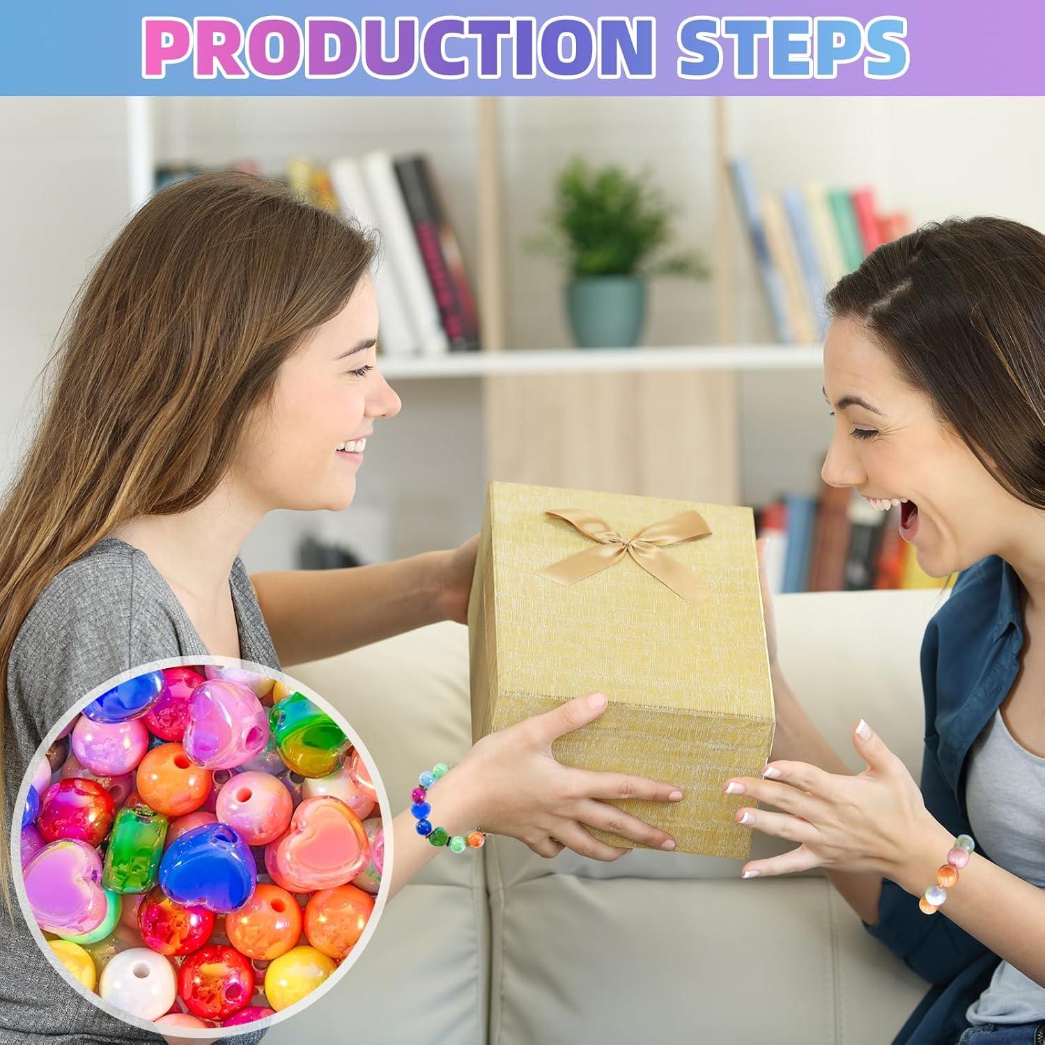 Juego de 320 cuentas acrílicas DASTTUIS para manualidades