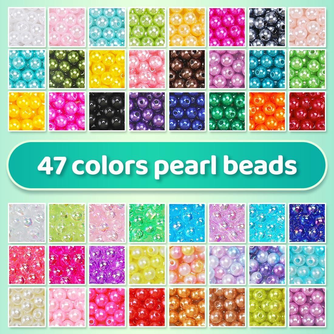 2400 Perlas Multicolor GAGANIU 6mm para Pulseras y Manualidades