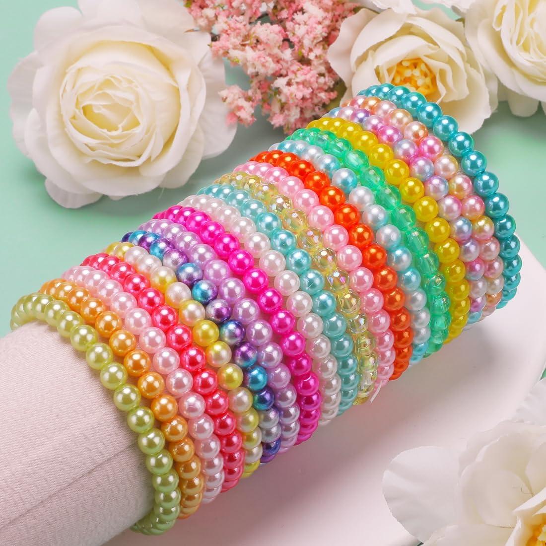 2400 Perlas Multicolor GAGANIU 6mm para Pulseras y Manualidades