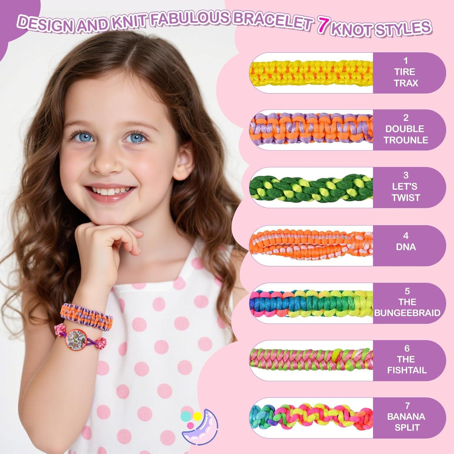 Kit de Fabricación de Pulseras de Amistad Gesboole - DIY para Niñas 8-12 Años