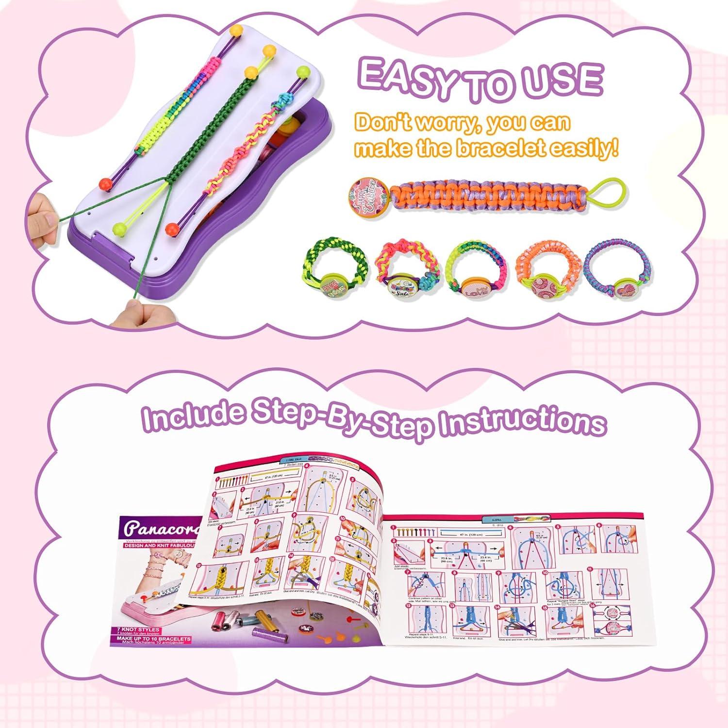 Kit de Fabricación de Pulseras de Amistad Gesboole - DIY para Niñas 8-12 Años