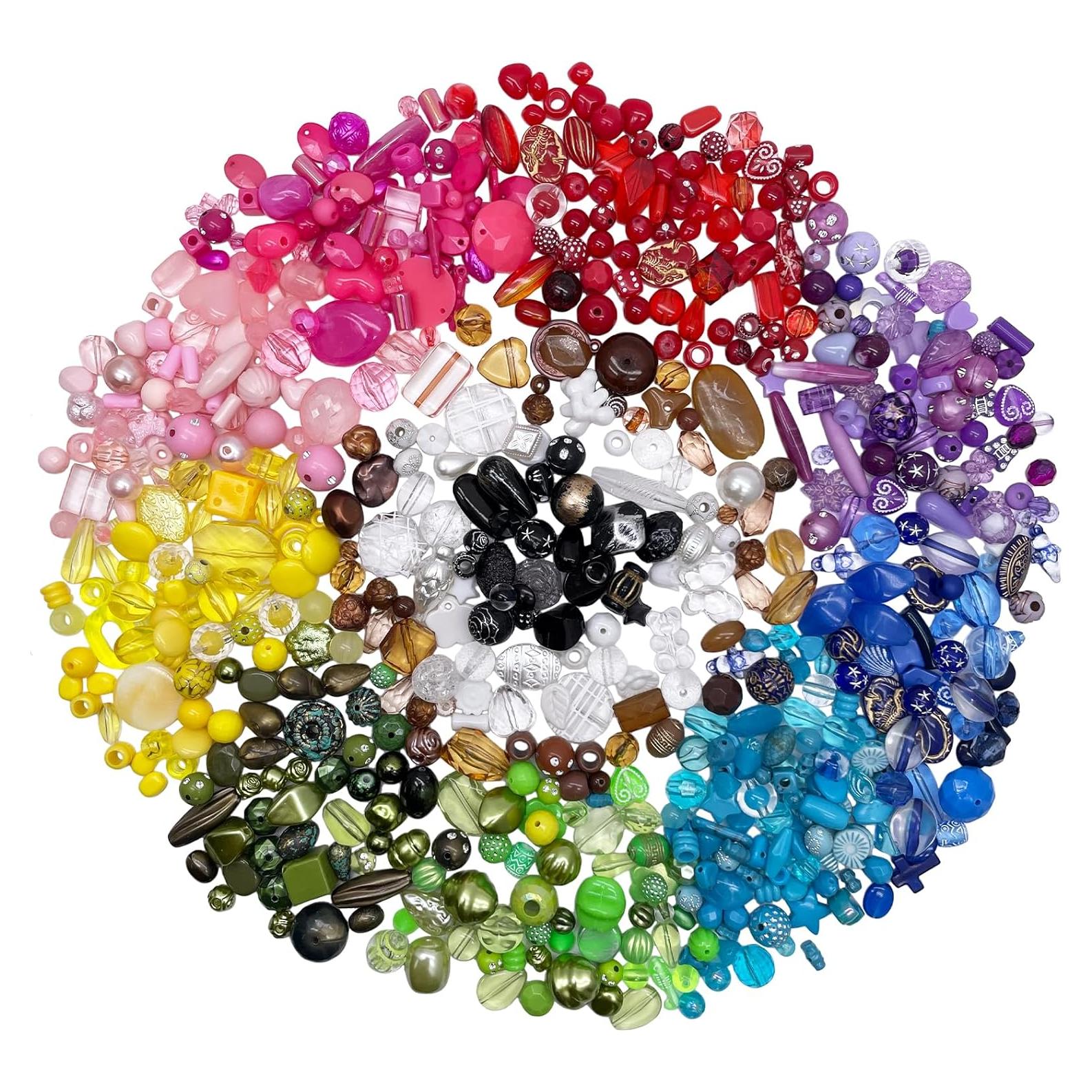 Kit de Fabricación de Joyas BoJia - 1121 Piezas Acrílicas Variadas