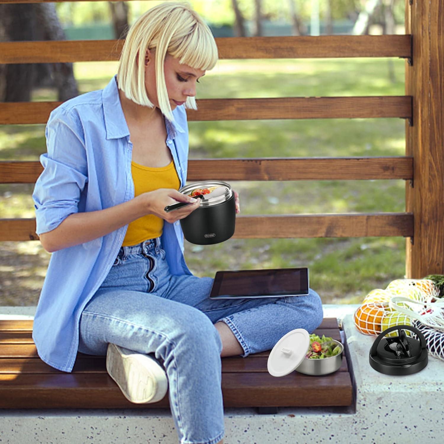 Termo de Sopa Itslife 973ml Acero Inoxidable Aislado Negro