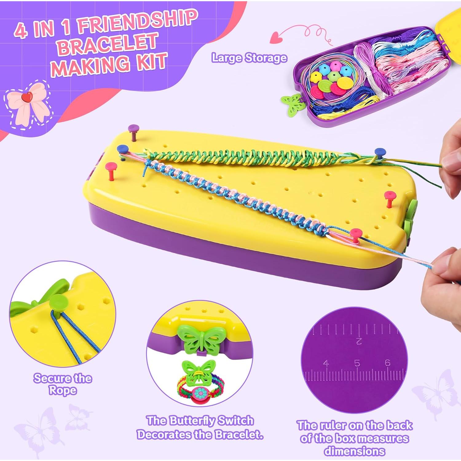 Kit de Pulseras de Amistad Cusuyu 169 Piezas para Niñas 8-12 Años