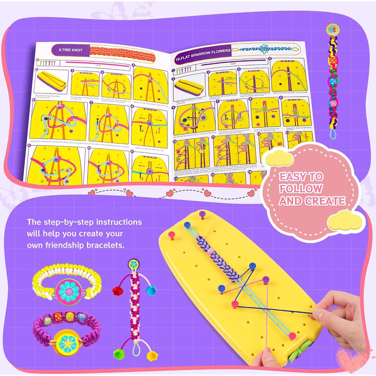Kit de Pulseras de Amistad Cusuyu 169 Piezas para Niñas 8-12 Años