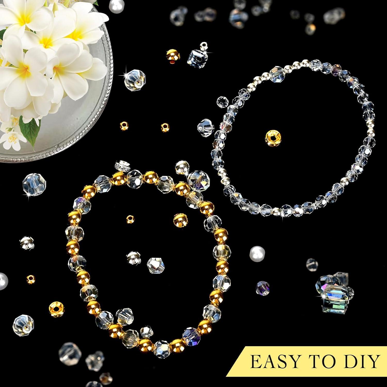 Kit de Pulseras de Perlas de Cristal Vtssvow 590 Piezas