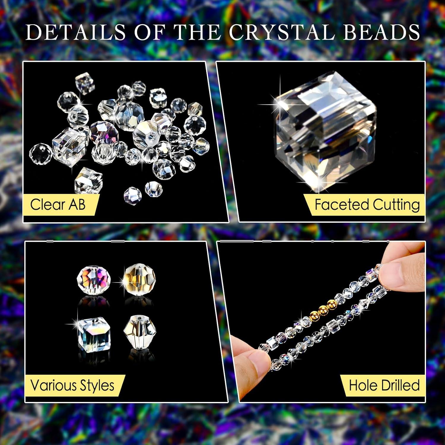 Kit de Pulseras de Perlas de Cristal Vtssvow 590 Piezas