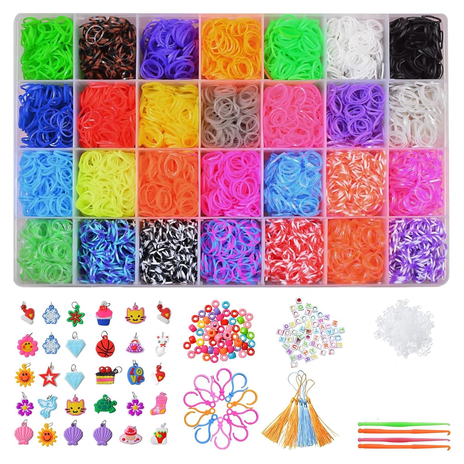 Kit de Pulseras de Goma DDCOWP 11000+ 28 Colores DIY