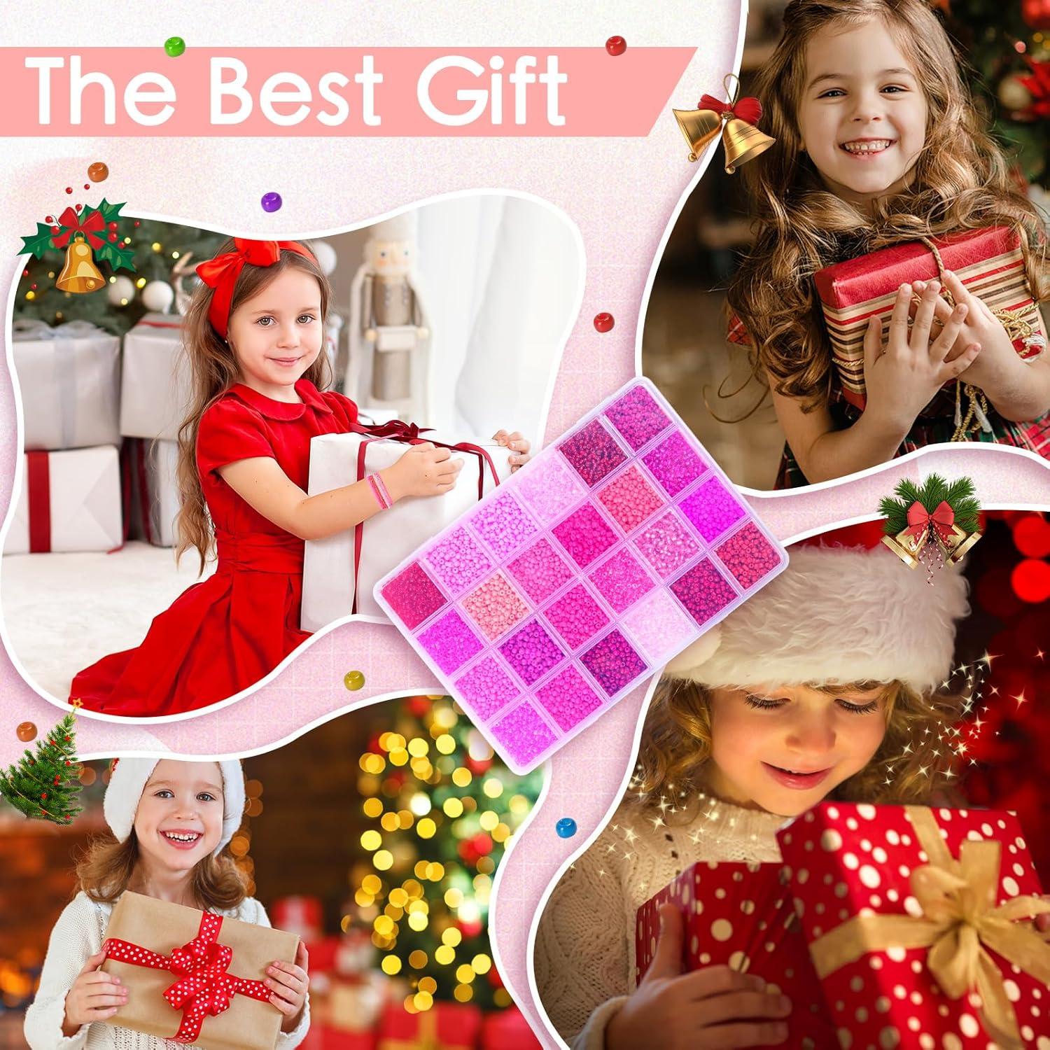 Kit de Cuentas de Vidrio Vtssvow 3mm 10000pcs Mezcla Roja