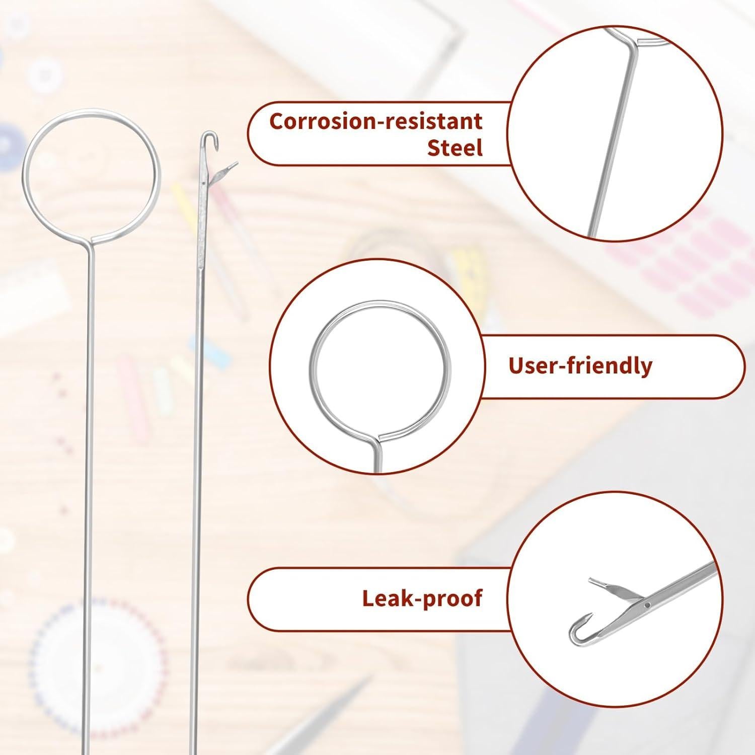 Juego de 4 Agujas de Giro de Bucle Jaydear 26.5 cm