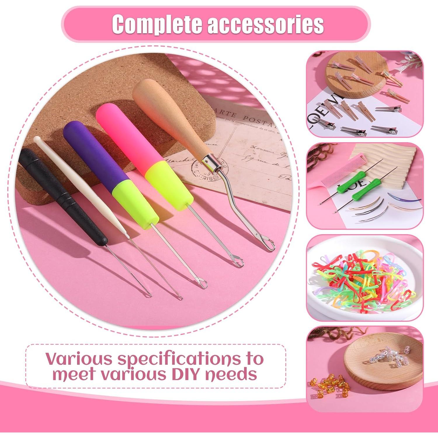 Kit de Ganchos de Crochet para Dreadlocks kgxulr 250 PCS