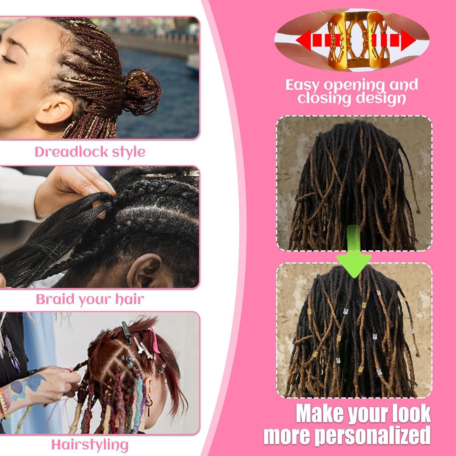 Kit de Ganchos de Crochet para Dreadlocks kgxulr 250 PCS