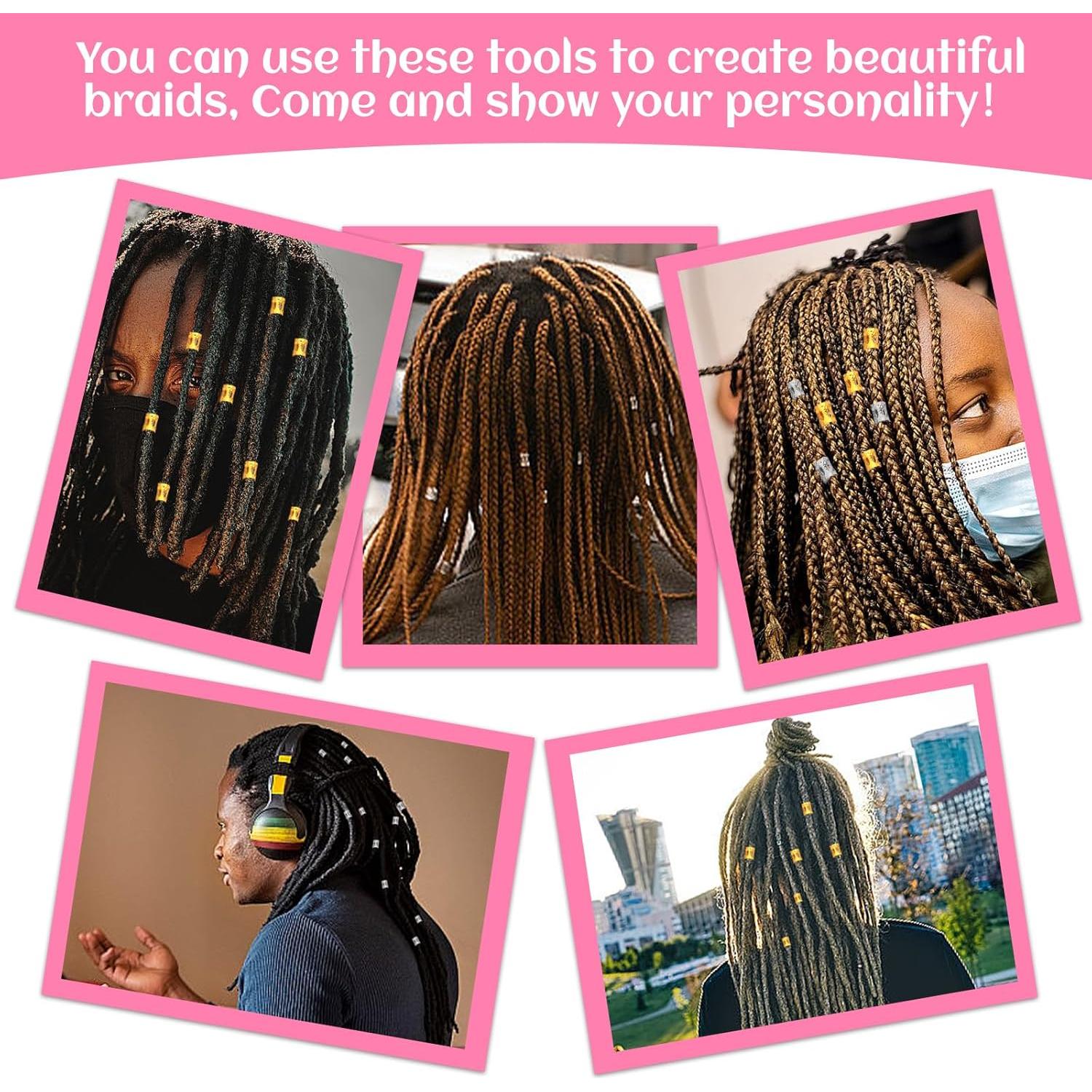 Kit de Ganchos de Crochet para Dreadlocks kgxulr 250 PCS