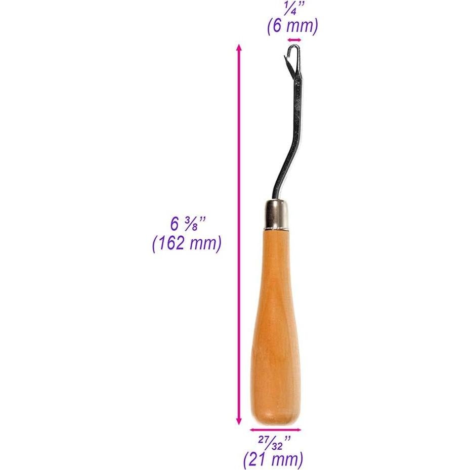 Herramienta de Gancho de Traba Craft County - Mango de Madera